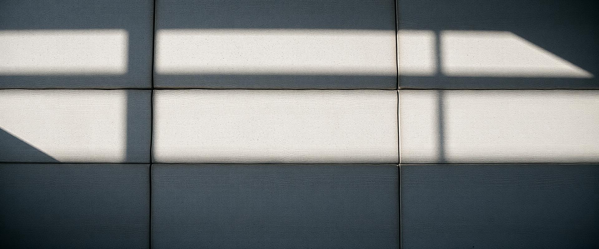 Detail van betontextuur met scherpe schaduwen